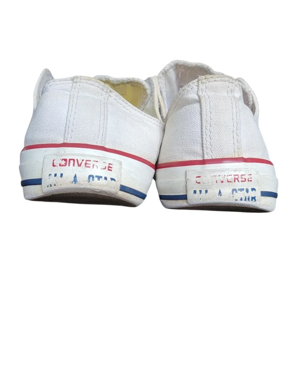 Converse Women's White Slip-On Canvas Sneakers - Picture 9 of 13